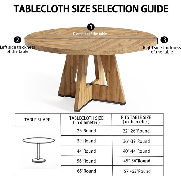 Premium Heavy-Duty 44" Clear PVC Table Cover - Elasticized for Perfect Fit - Picture 3 of 9